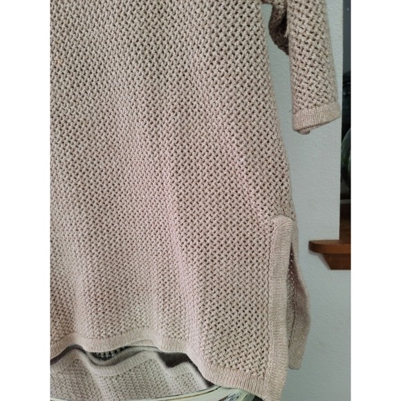 Vintage Studio C Oversized Open Knit Cotton Sweater Size M Beachy - Picture 3 of 10